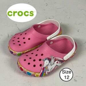 Crocs Funlab Unicorn Band Croc  Shoes Size 12